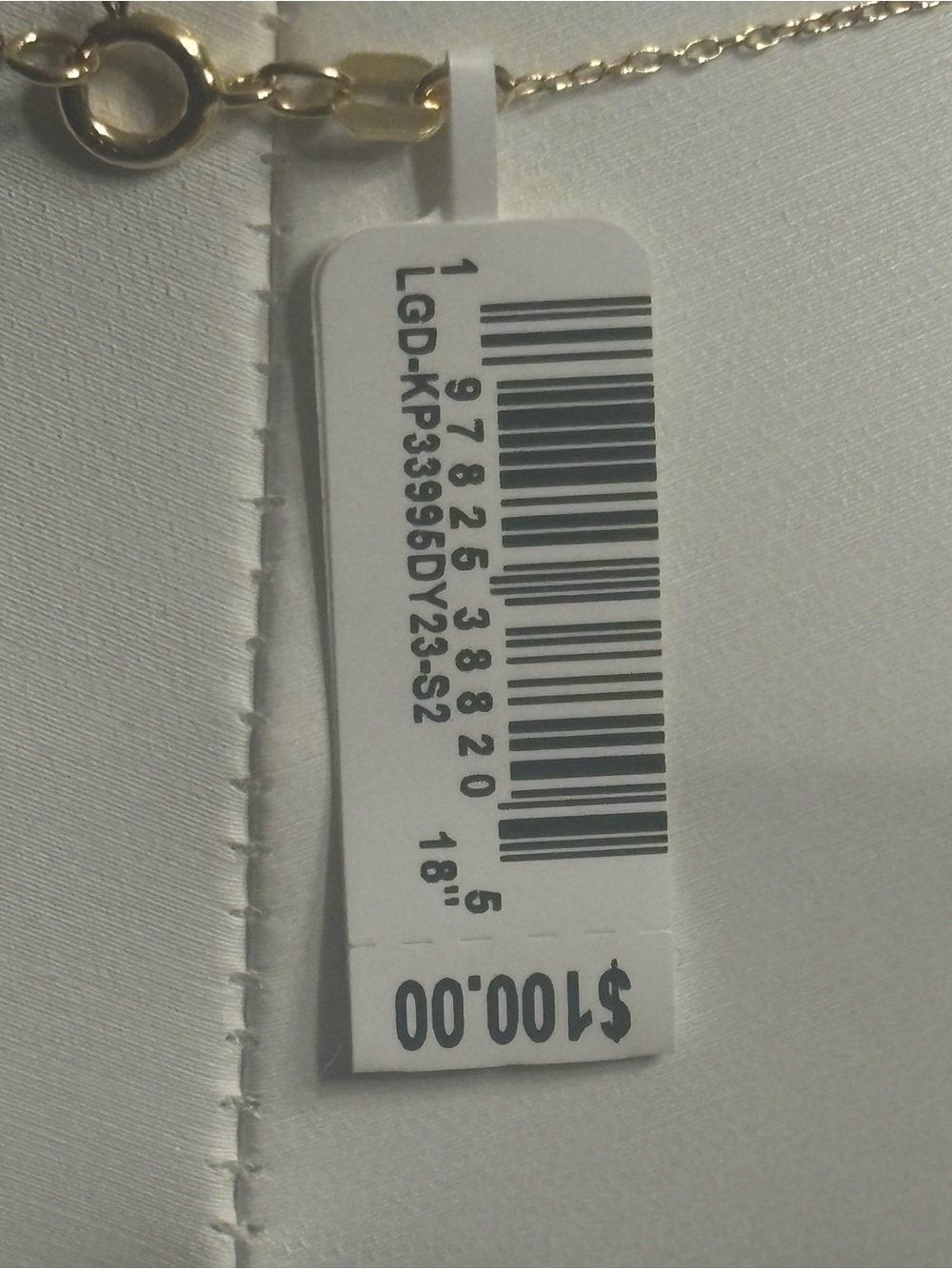Kohls Gold Cross Pendant Necklace with Lab Diamonds - Retails $100.00 - Picture 5 of 5